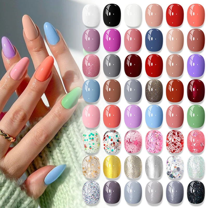 8ml Water-Based Nail Polish 48 Colors Long Lasting Quick Drying No Need of Lamp to Cure Nail Supplies Vernis for Nails Manicure