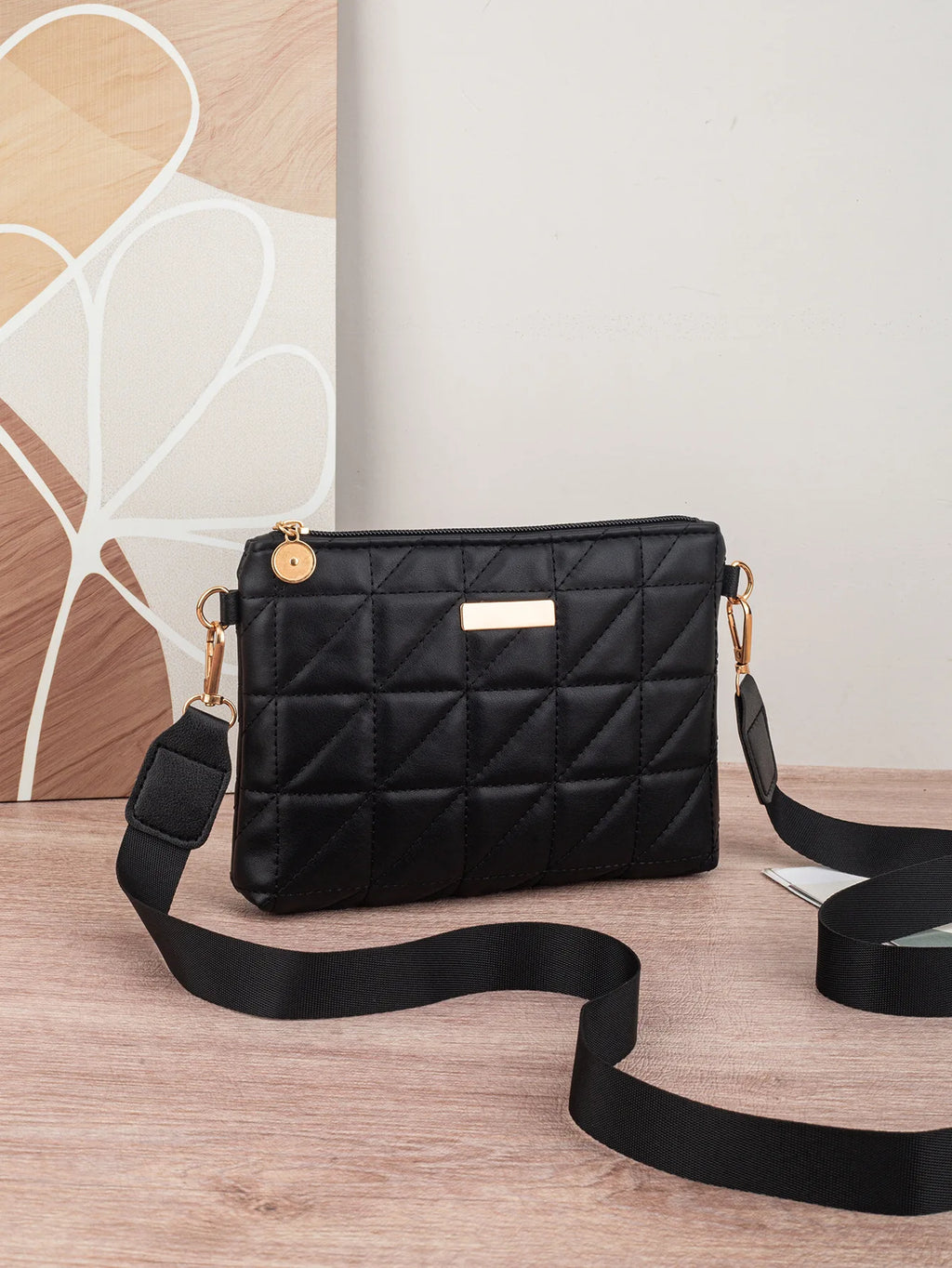 Small square handbag, mini phone bag, new style bag, compact embroidery, fashionable ladies' coin purse triangle