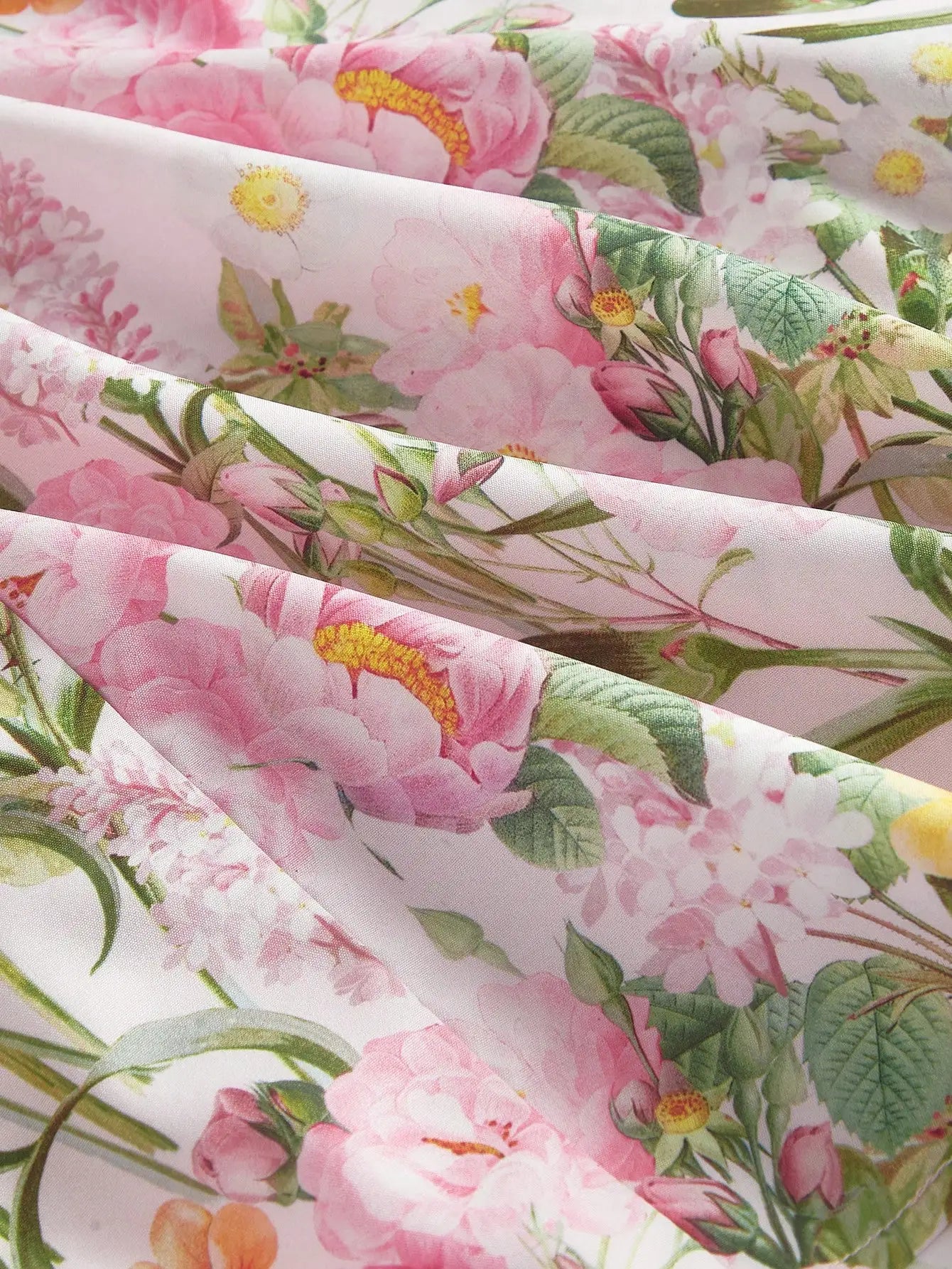 Romantic Floral Print Halter Dress For Women Summer Mini Dress A-Line Fit And Flare