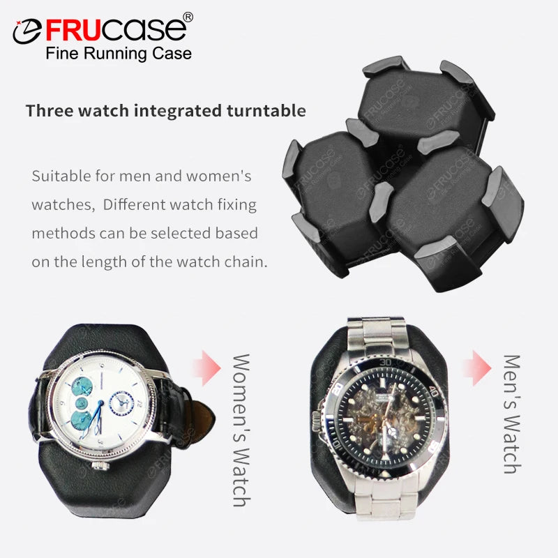 FRUCASE PU Watch Winder for automatic watches automatic winder 6 watches