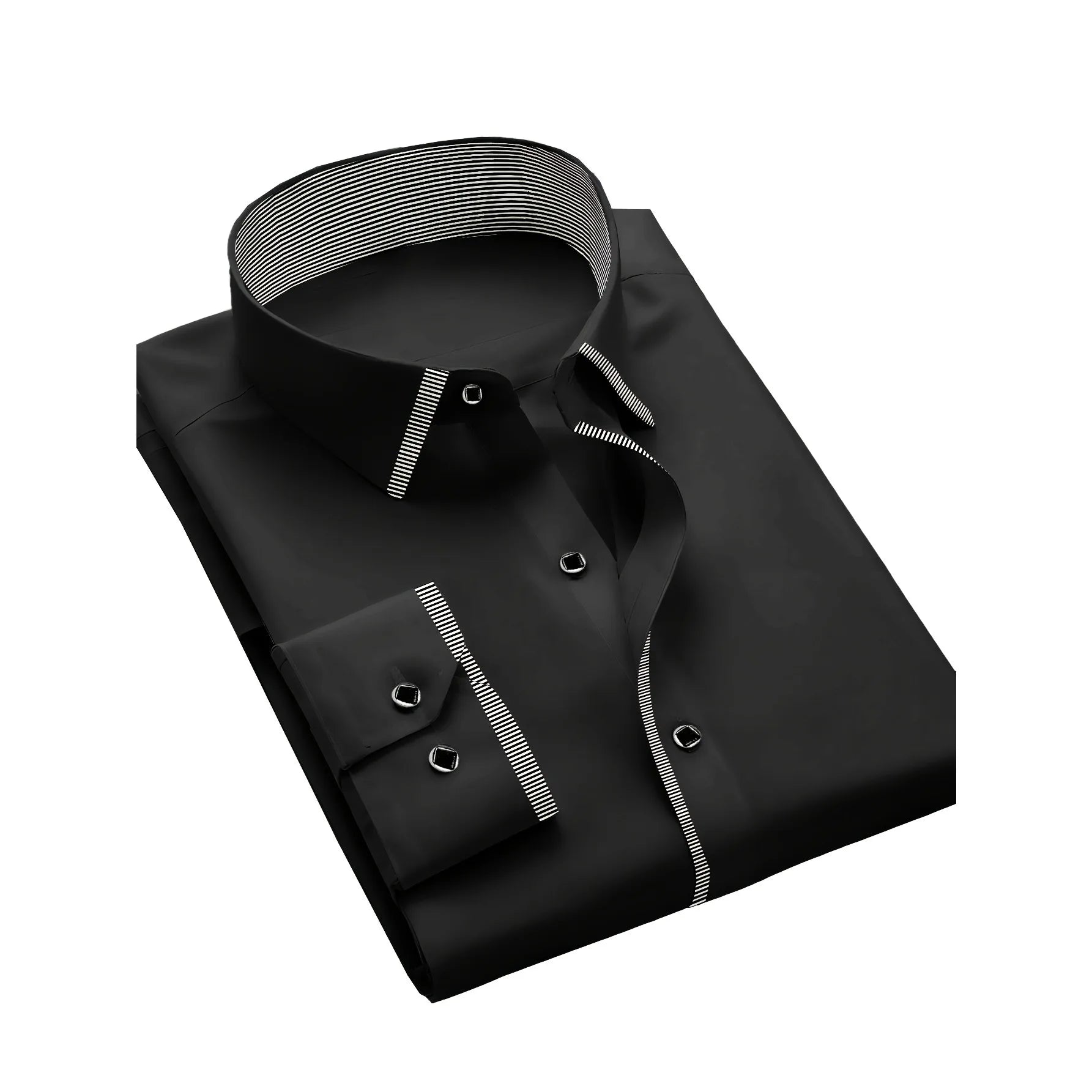 2025 New Men Patchwork Shirt Fashion Dress Tuxedo Long Sleeve Smart Casual Four Season Man Micro Elastic Shirts