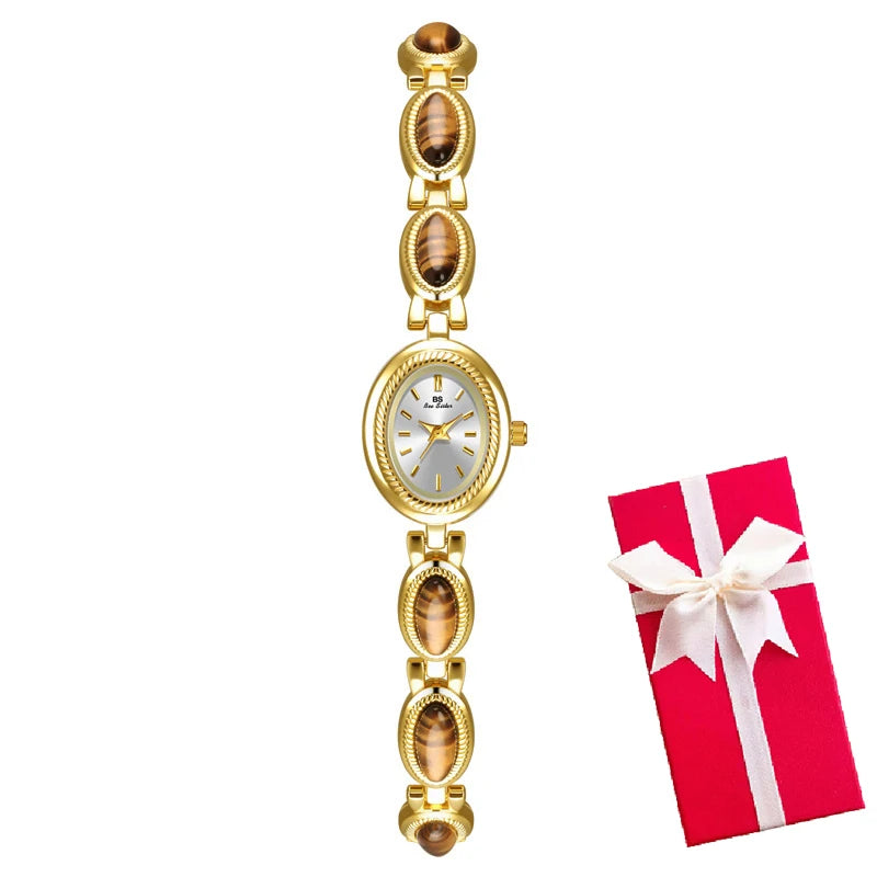Women Bracelet Watches For Ladies Wrist Watches 2025 Top Brand Luxury relogio feminino Gold Oval Rhinestone dropshipping Fashion