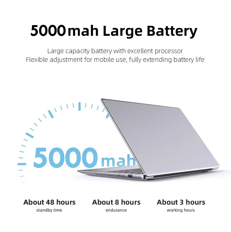 2025 Brand New Intel Core i7 8650U Laptop Windows 11 Notebook 12GB RAM 1TB 2TB SSD Office Study Laptops Notebook Computers PC