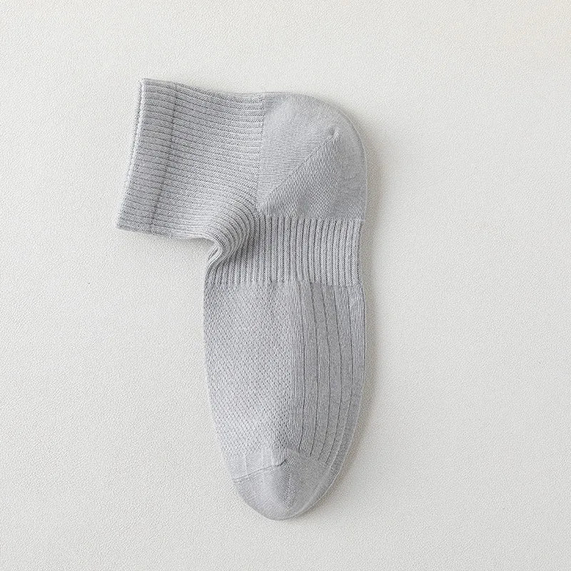 1/3 Pairs Men's Cotton Antibacterial No-Show Socks - Summer Thin Moisture-Wicking Breathable Sports Ankle Socks
