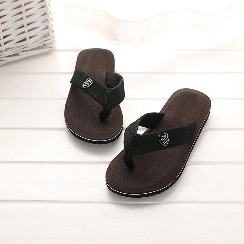 High Quality Summer Slippers Men Flip Flops Beach Sandals Non-Slip Casual Flat Shoes Slippers Indoor Shoes Men Outdoor Slides