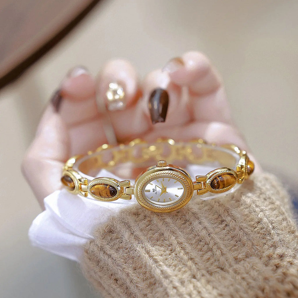 Women Bracelet Watches For Ladies Wrist Watches 2025 Top Brand Luxury relogio feminino Gold Oval Rhinestone dropshipping Fashion