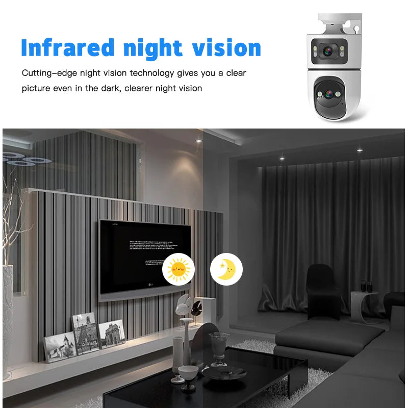 SZSINOCAM WiFi Pan-Tilt Outdoor Wireless IP Camera HD Video Surveillance Camera with Wired Version 24-Hour Standby
