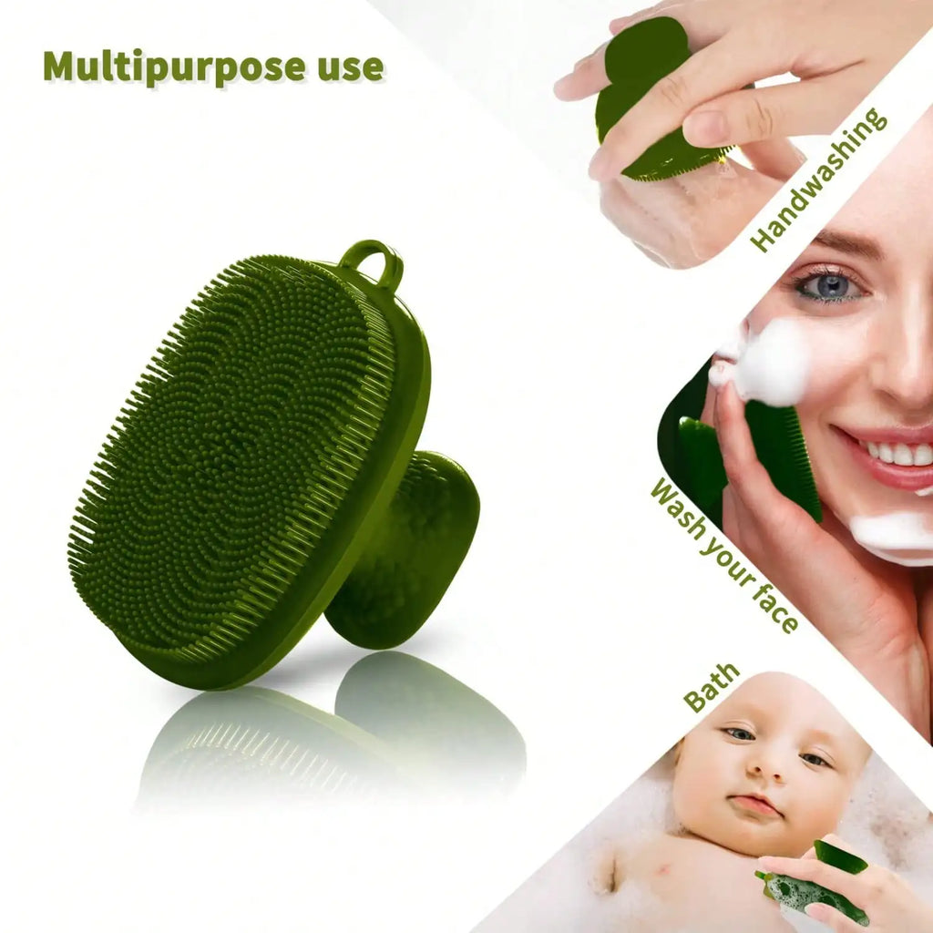 Face Scrubber, Silicone Face Scrubber For Men Facial Cleansing Brush Silicone Face Wash Brush Manual Waterproof Cleansing Skin Care Face Brushes For Exfoliating