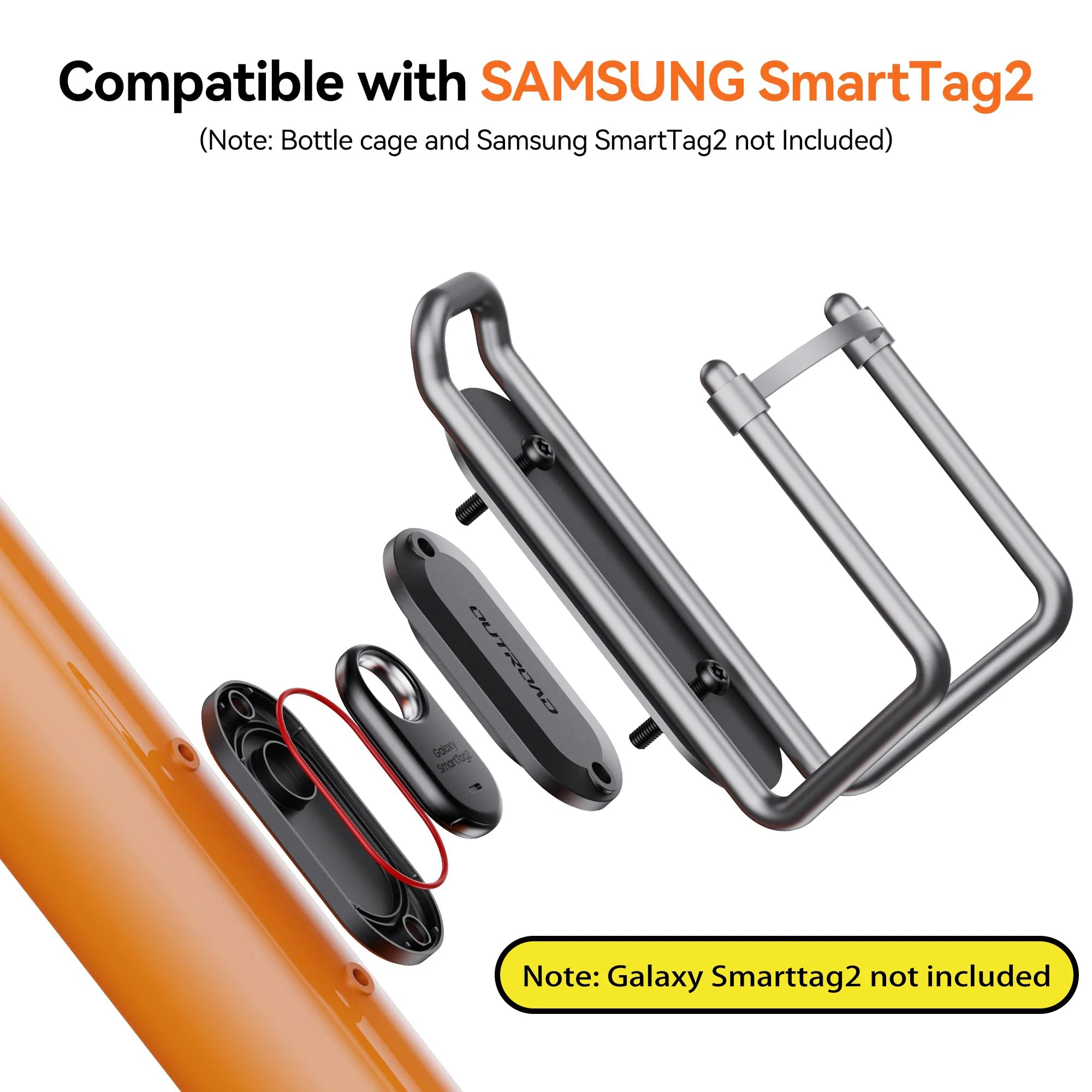for SmartTag2 Bike Mount IPX8 Waterproof Bike GPS Tracker Holder for Galaxy Smart tag2 Hidden Under Bottle Cage SmartTag2 Case