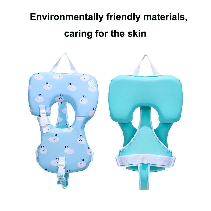 Newborn non inflatable buoyancy swim vest Professional baby neck protection swimming vest Anti rollover baby buoyancy swimsuit