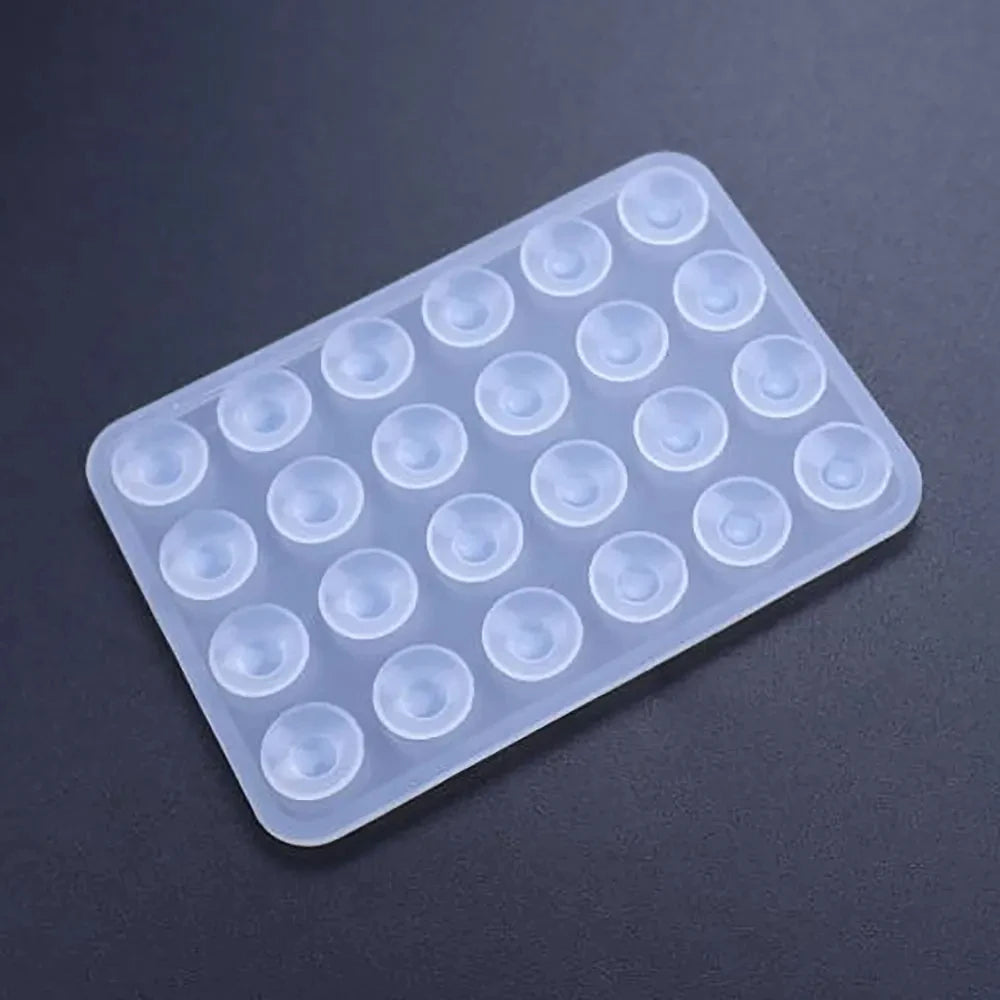 2pcs Double Sided Silicone Suction Cup Mobile Phone Suction Cup With Adhesive Pad Silicone Pad Rubber Suction Cup ï»¿