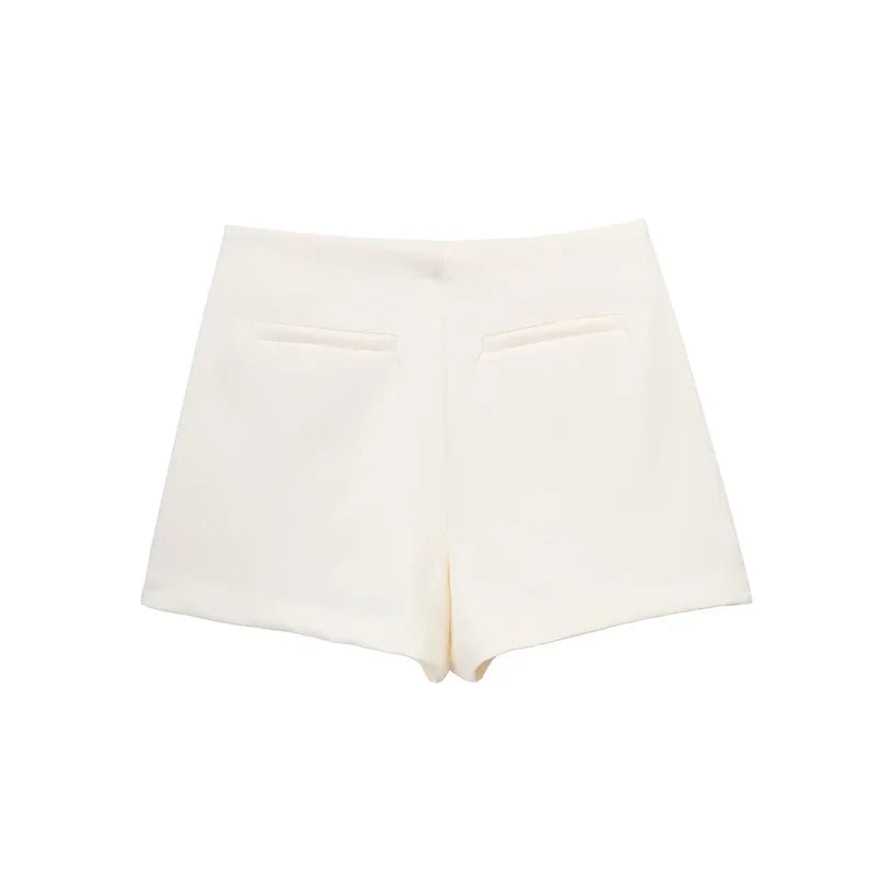 MUJER 2025 Black Mini Skirt Shorts Woman Fashion Asymmetric Skort For Women High Waist Short Skirts Woman Summer Casual Shorts