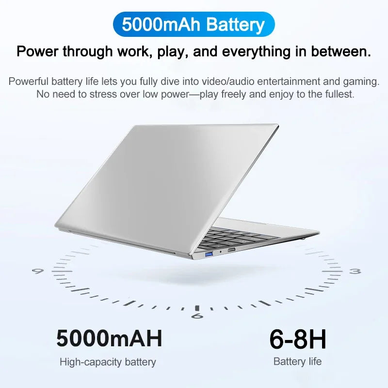 Powerful 14.1" Laptop Intel Core I9-9900 32GB 2TB Gaming PC Super Thin Office Study Computer PC Windows 11 Pro 1920*1080 HD