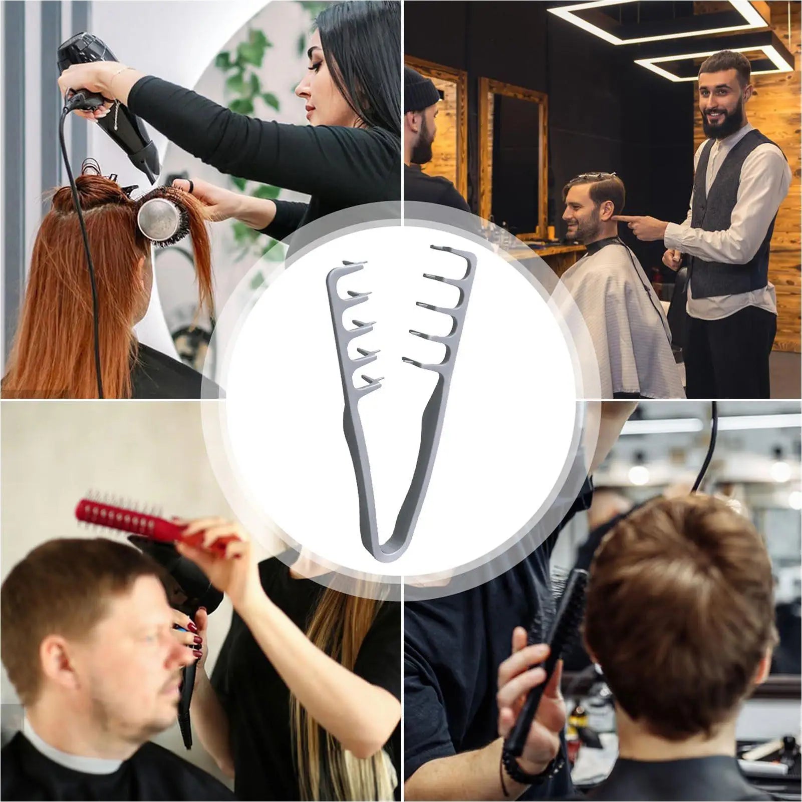 Hair Combs for Styling Detangling Roots Volume Tool Volumizing Wide-Tooth Hair Styling Comb for Hairdressing Home Dorm Travel