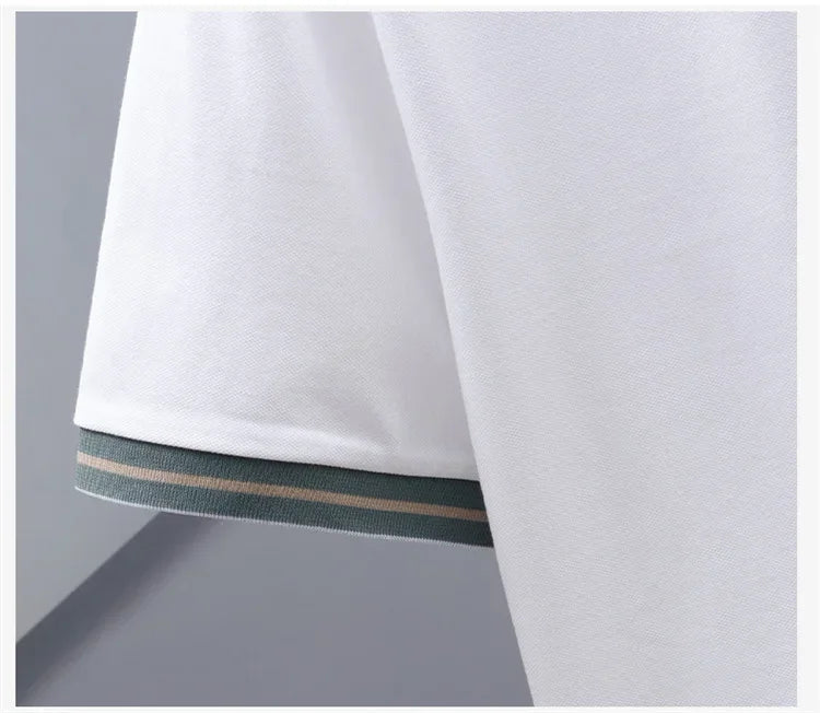 Men Polo Shirts Plus Size Loose Tops 50-140kg 6XL 7XL 8XL Spring Summer T-shirt 100% Cotton Big Size Men's Clothing 대사이즈 남성복