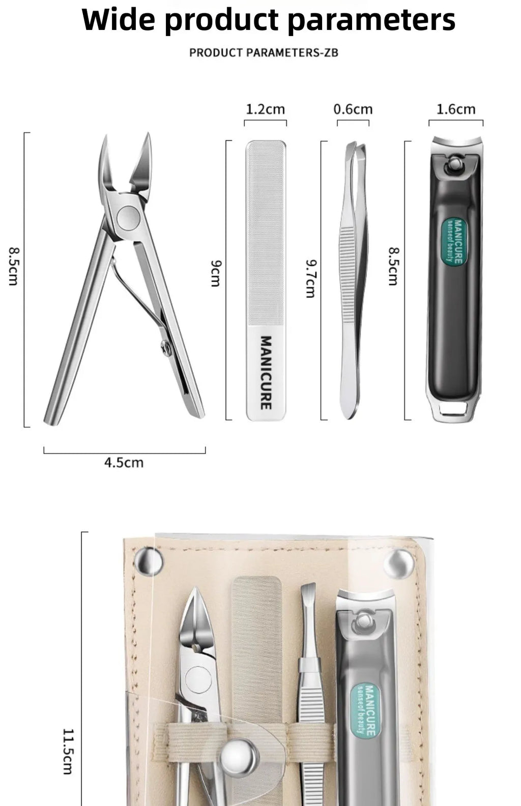Thick Nail Professional Nail Clipper with Stainless Steel Body for Nail Care and Removing Ingrown Nails 1pcs
