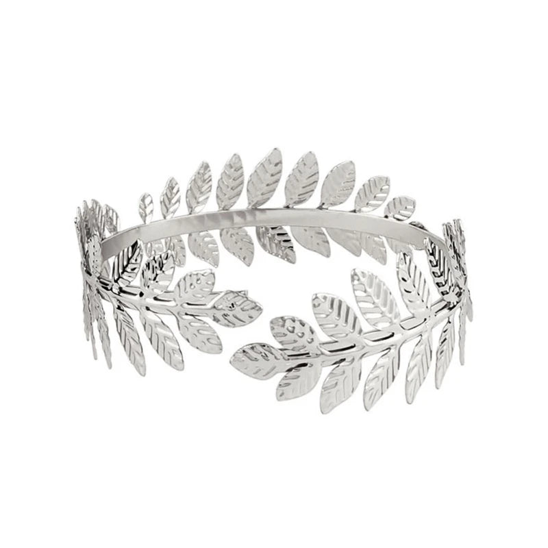 Alloy Spiral Armband Swirl Upper Arm Cuff Armlet Bangle Bracelet Egyptian Costume Accessory for Women Gold Silver Color