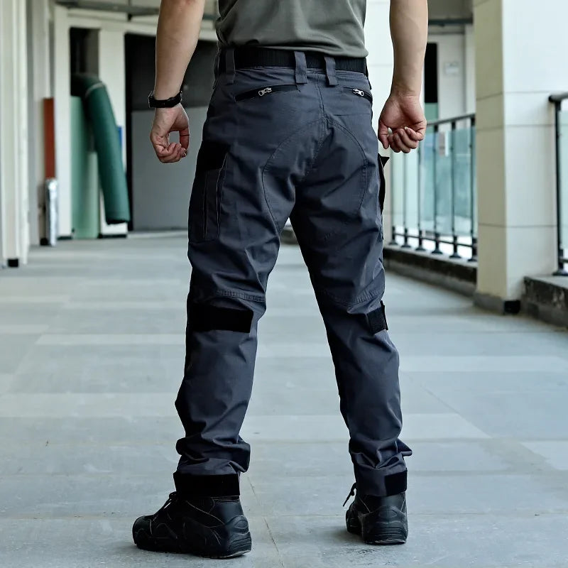 Military Tactical Cargo Pants Men Army Training Trousers Casual Multi Pockets Wear-Resistant Waterproof Pant Male Hiking Pants