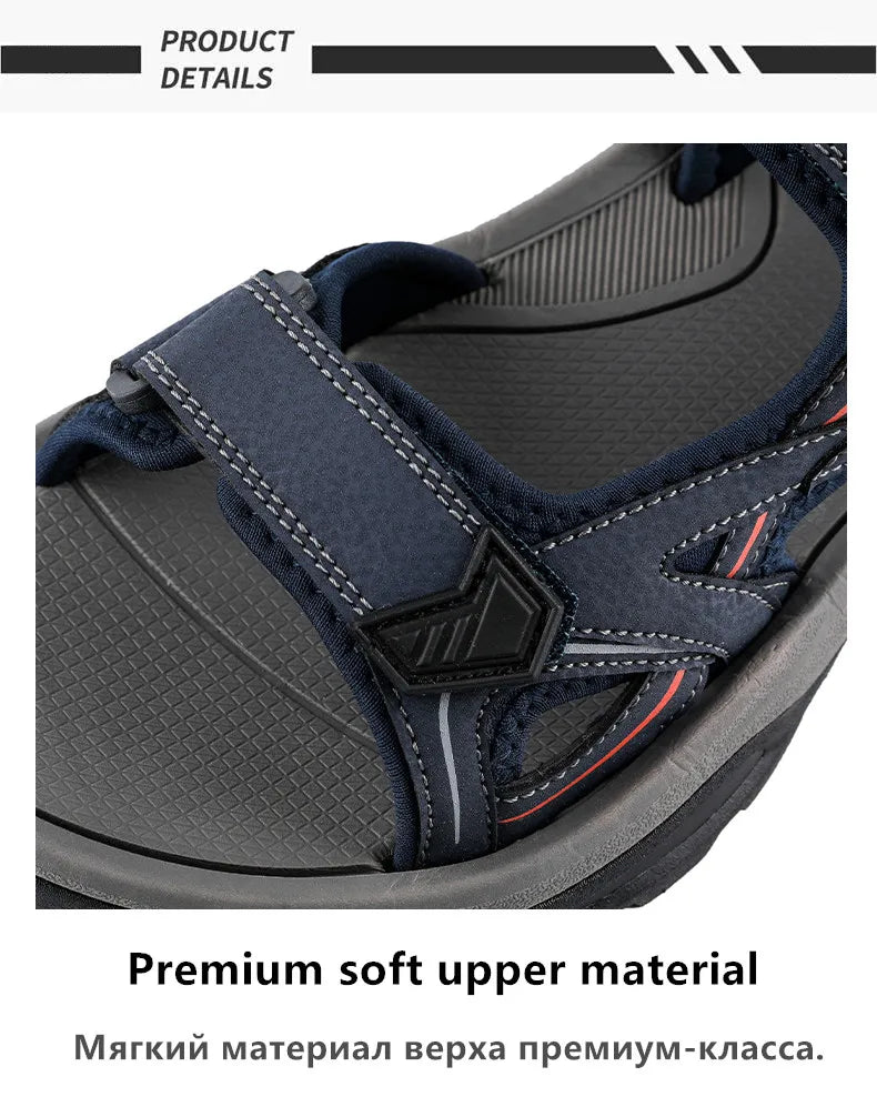 New Summer Men's Sandals Outdoor Classic Soft Large Size Beach Sandals Platform Wading Shoes Men Sneakers Rome Non-Slip Sandals