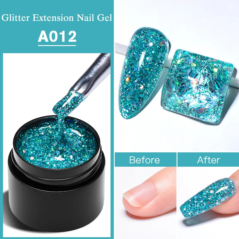MEET ACROSS 8ml Pearl Shell Thread Gel Nail Polish 3D Semi Permanent Soak Off UV Gel Nail Art Varnish For Nails Manicure DIY