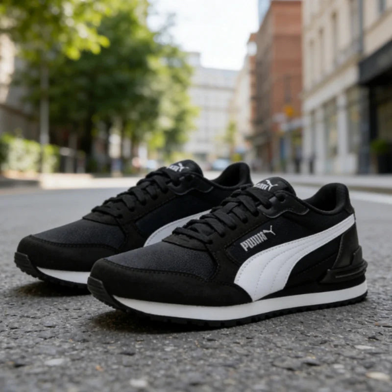 Puma Mid Top Casual Shoes Breathable Lightweight Anti Slip Comfort Walking Sneakers 399666-01