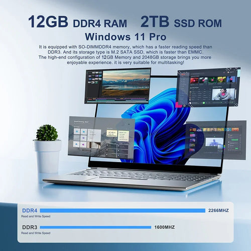 2025 Brand New Intel Core i7 8650U Laptop Windows 11 Notebook 12GB RAM 1TB 2TB SSD Office Study Laptops Notebook Computers PC