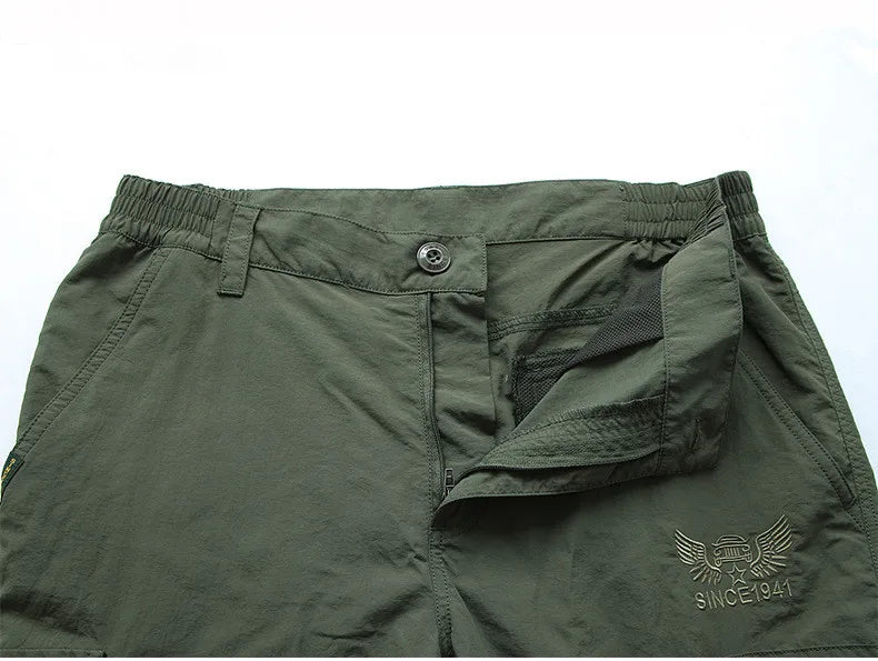 Tactical Waterproof Cargo Pants Men Summer Quick Dry Long Trousers Male Outdoor Sport Trekking Camping Fishing Pants Size M-4XL