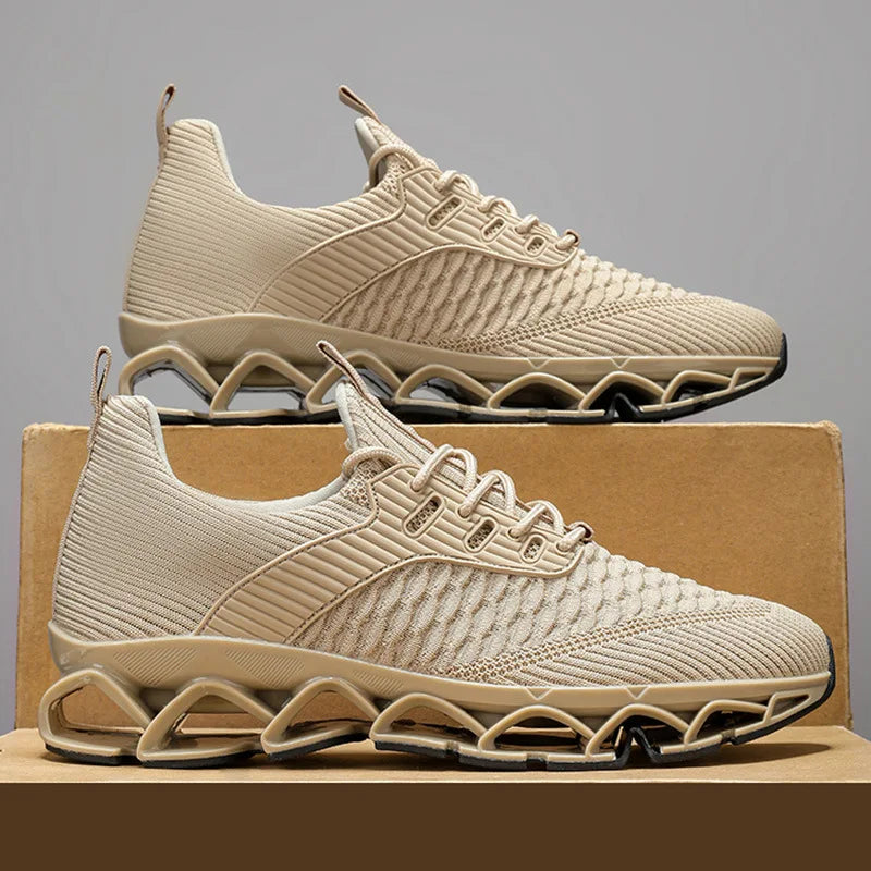 1 Pair Large Size Running Shoes for Men Antiskid Damping Cool Outsole Walking Trekking Leisure Summer Running Zapatills Sneakers