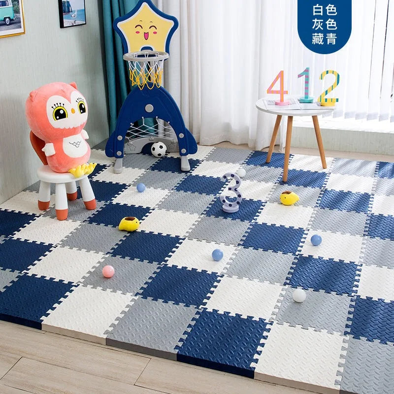 Baby Foam Play Mat 12pcs – Interlocking Puzzle Floor Tiles 30x30cm Soft Kids Carpet