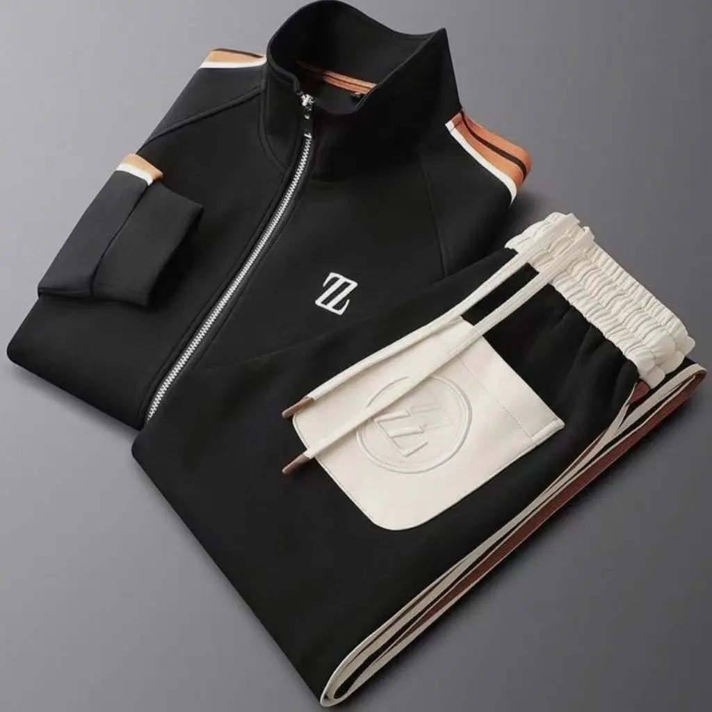 2025 men tracksuit Sportswear Suit Men's Jacket Trendy ins Embroidered Fashion Men's Jacket Trousers Two-Piece Set men clothing