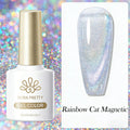 BORN PRETTY Super Holos Cat Magnetic Nail Gel Polish for Nails 10ml Soak Off Holographics Laser Gel Polish Auroras Glimmer Nails