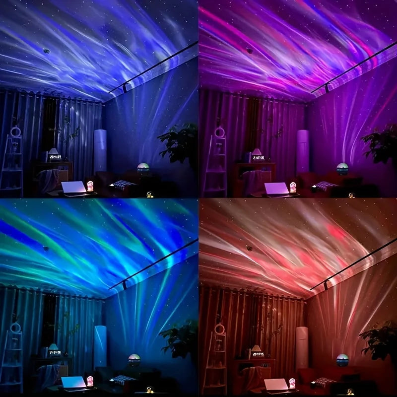 Proyector LED Cielo Estrellado con Aurora Boreal y Control Remoto