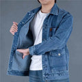 Retro American Denim Jaet Loose Fit with Multiple kets for Men Casual Wear Resistant And Dirtproof for Spring And Autumn