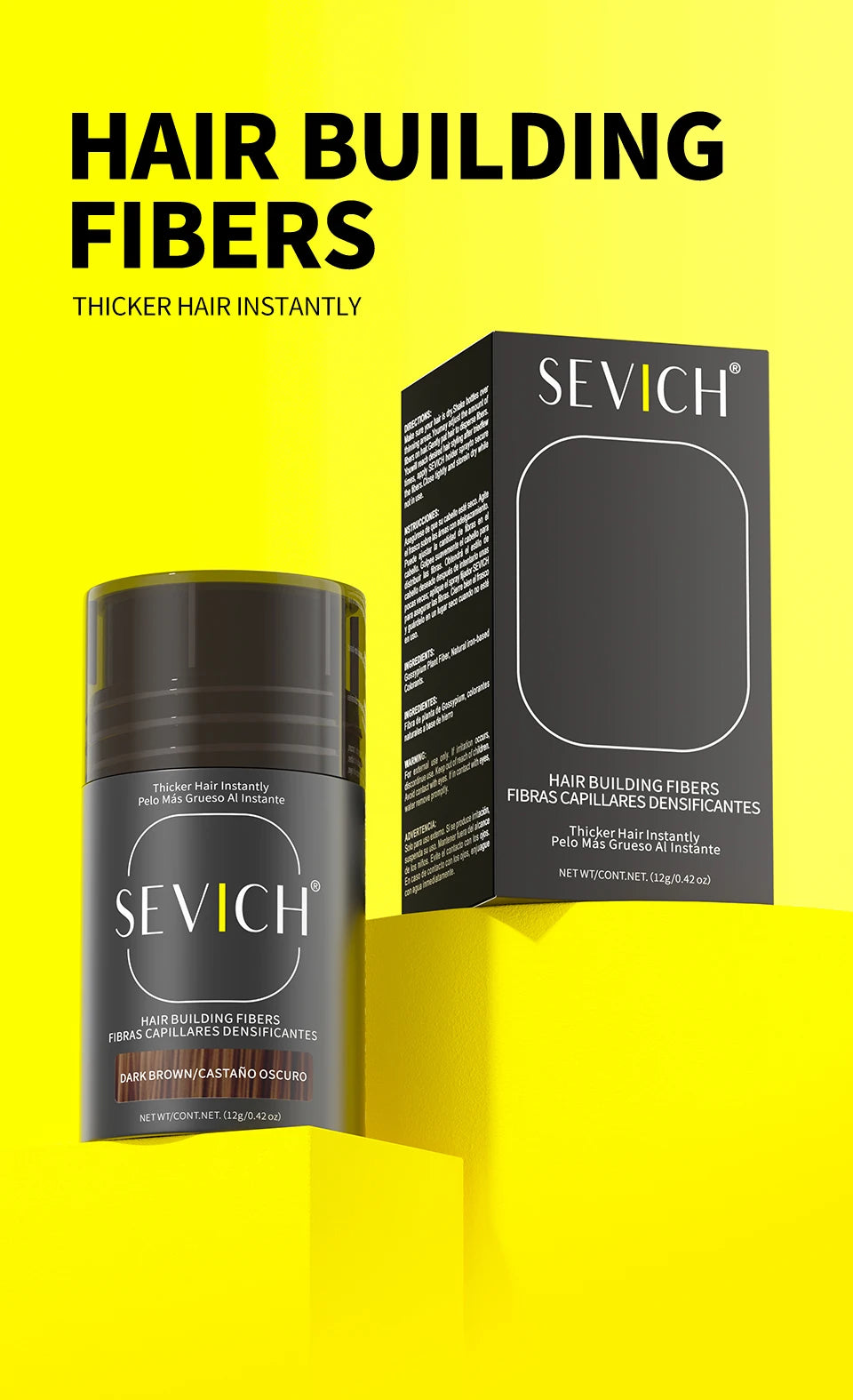 Hair Fibers Regrowth Powders Black Volumizing Hair Fibers Hair Building Fiber Natural Keratin Hair Styling Thickening Powder
