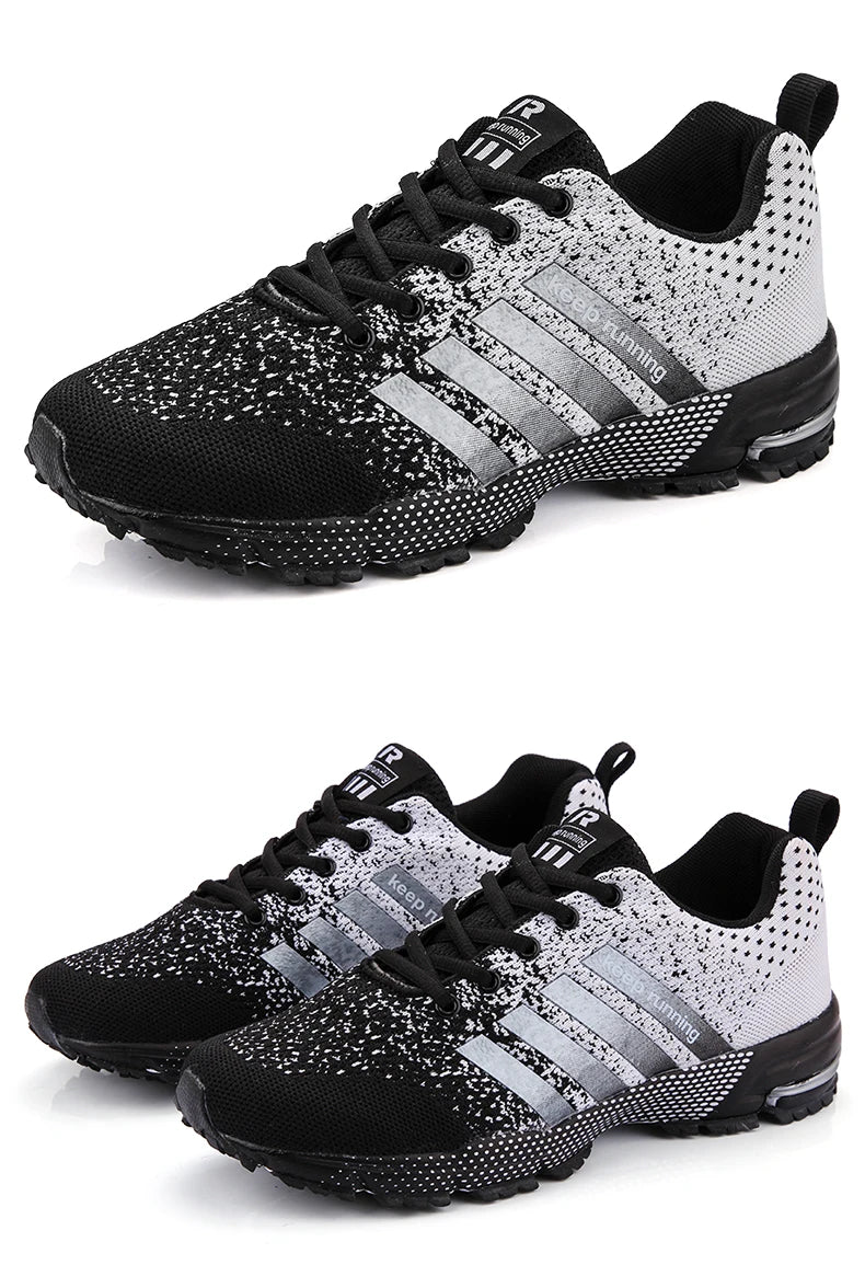 Men Shoes Comfortable Non-Slip Stable Shock Absorption Light Couple Shoes and Men's Sneakers Mesh Breathable Casual Basket Homme