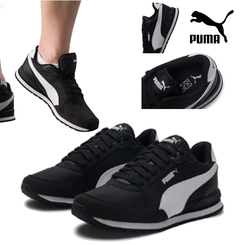 Puma Mid Casual Shoes Comfort Lightweight Daily Sneakers 384857-01