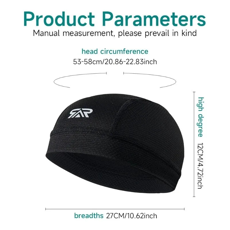1/2Pcs Quick Dry Cycling Cap Summer Sun Protection Sweat Absorbing Road Bike Helmet Liner Hat Set Breathable Outdoor Riding Gear