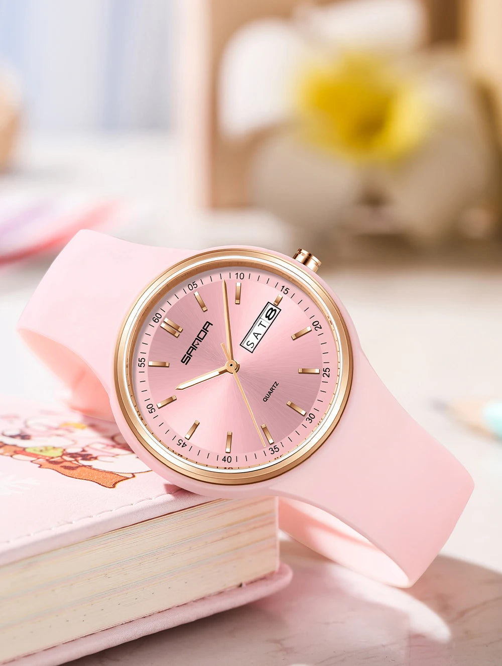 SANDA Top 6213 Male and Female Student Watches Casual Simple Dual Calendar Fashion Male and Female Student Quartz Watches 2025