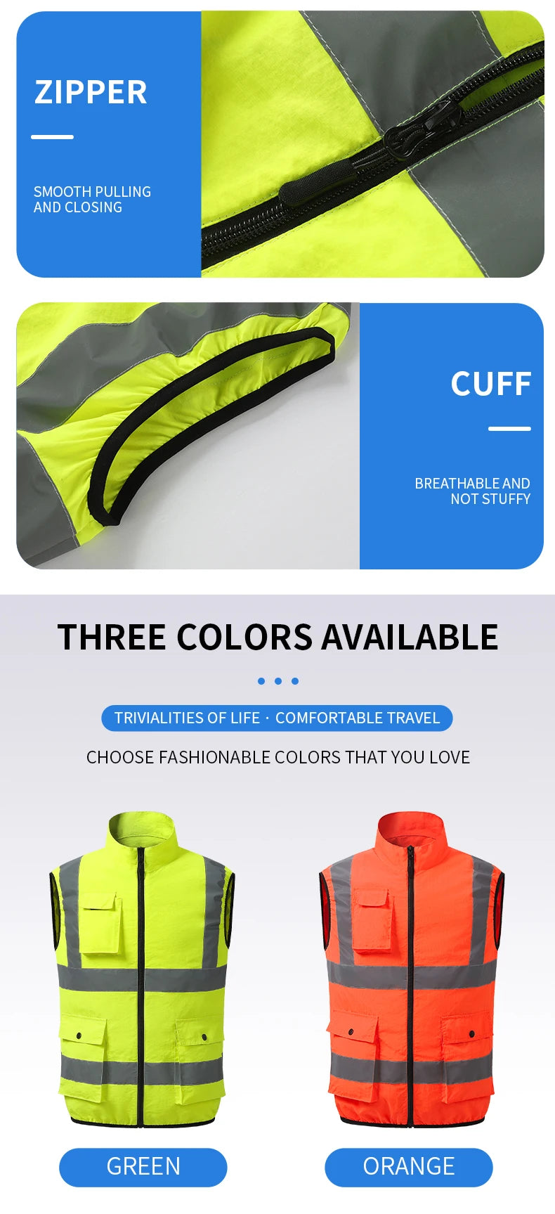 Summer Air-Conditioning Workwear with Fan Cooling, Outdoor Temperature-Reducing Breathable Vest with 4 Fans and Super Large Airf