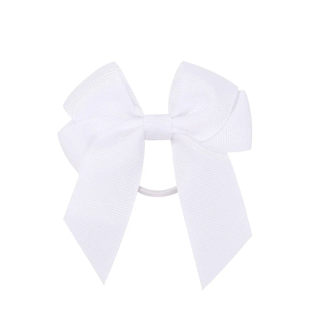 3.15inches Solid Color Hair Ribbon Hair Band for Girls Toddler Cheer Up Bows Head Rope Kids Headwear Ponytail Hair Accessories - EXPRESS STORE