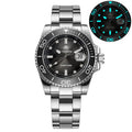 ADDIESDIVE NEW Diver Watch For Men Top Brand Waterproof Luminous Quartz Wristwatch Green/Red/Orange Dial Stainless Steel Watches