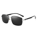 Business Metal Square Frame Polarized Sunglasses Luxury Oversized UV Protection Sun Protection Sunglasses 5027