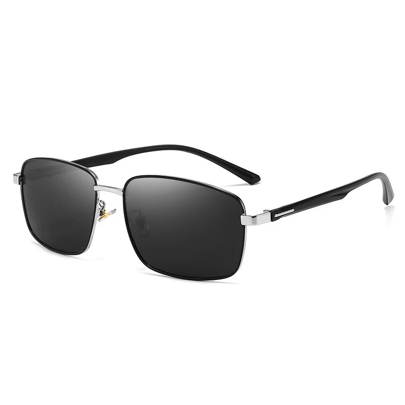 Business Metal Square Frame Polarized Sunglasses Luxury Oversized UV Protection Sun Protection Sunglasses 5027