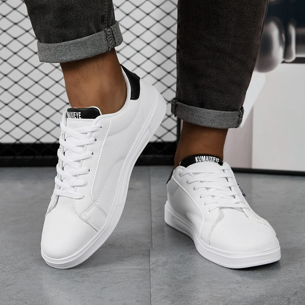 White Leather Sneakers – Comfortable Casual Shoes for Men & Women