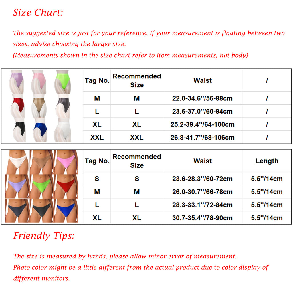 Elegant Women's Panties Glossy Breathable Underwear Sexy Lingerie High Waist Briefs Satin Underpants Knickers Swimsuit Bottoms