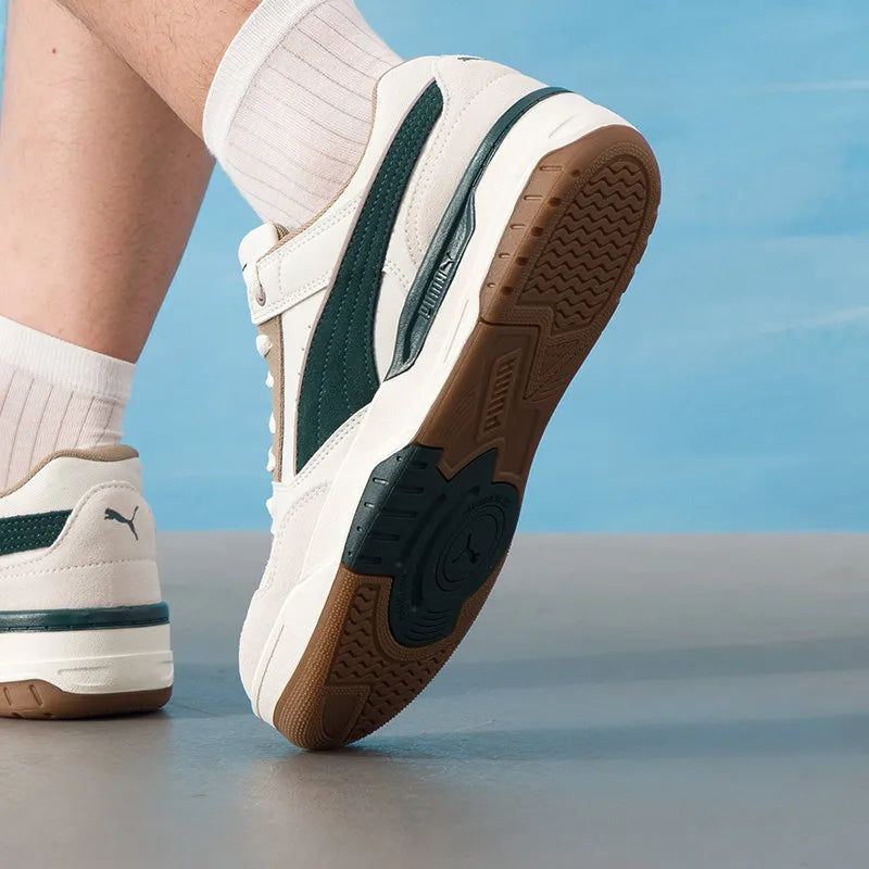 PUMA Unisex Retro Skate Sneakers 400214-09 Wide Flat Laces Gum Sole Casual Shoes