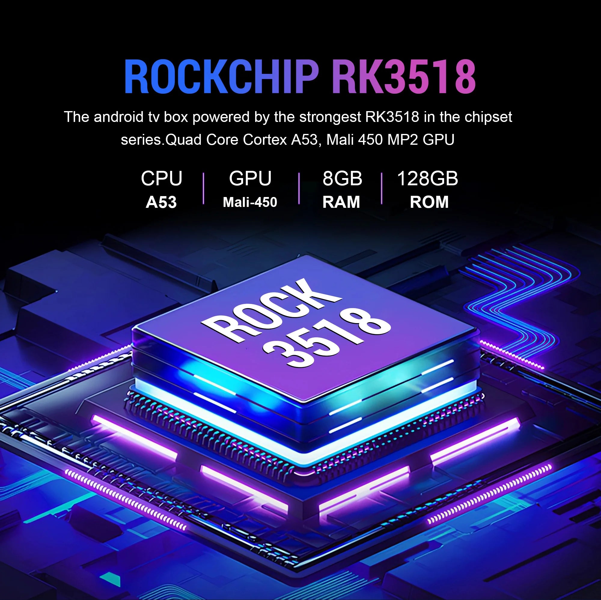 2026 New Smart TV Box T1+ RK3518 Android 16 WiFi 6 BT 5.4 Dual UI Interface 8K Ultra HD  8GB RAM 128GB ROM Smart Media Player
