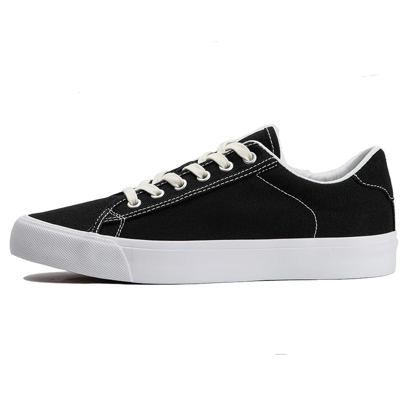 Goluck Designer Luxury Black White Canvas Sneaker Men's Women's Skateboar Shoes Steetwear Vulc Breathable Durable soft Footwear