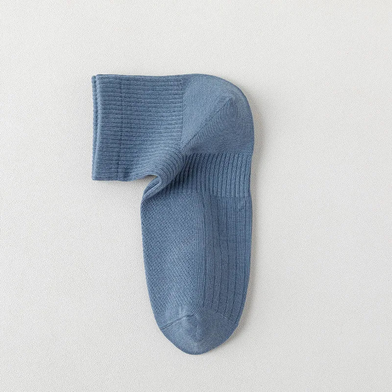 1/3 Pairs Men's Cotton Antibacterial No-Show Socks - Summer Thin Moisture-Wicking Breathable Sports Ankle Socks