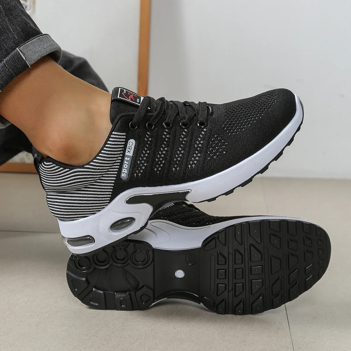 Men's casual sports shoes, breathable mesh lace-up versatile sports shoes - EXPRESS STORE